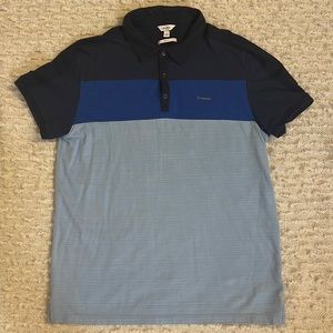 💙👕 Calvin Klein polo shirt large, slim fit , 4 blue shades